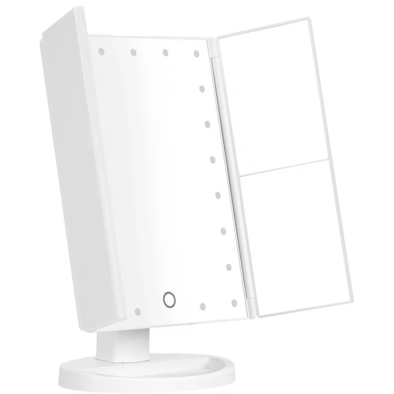 Humanas HS-ML04 LED Makeup Mirror with Illumination - White