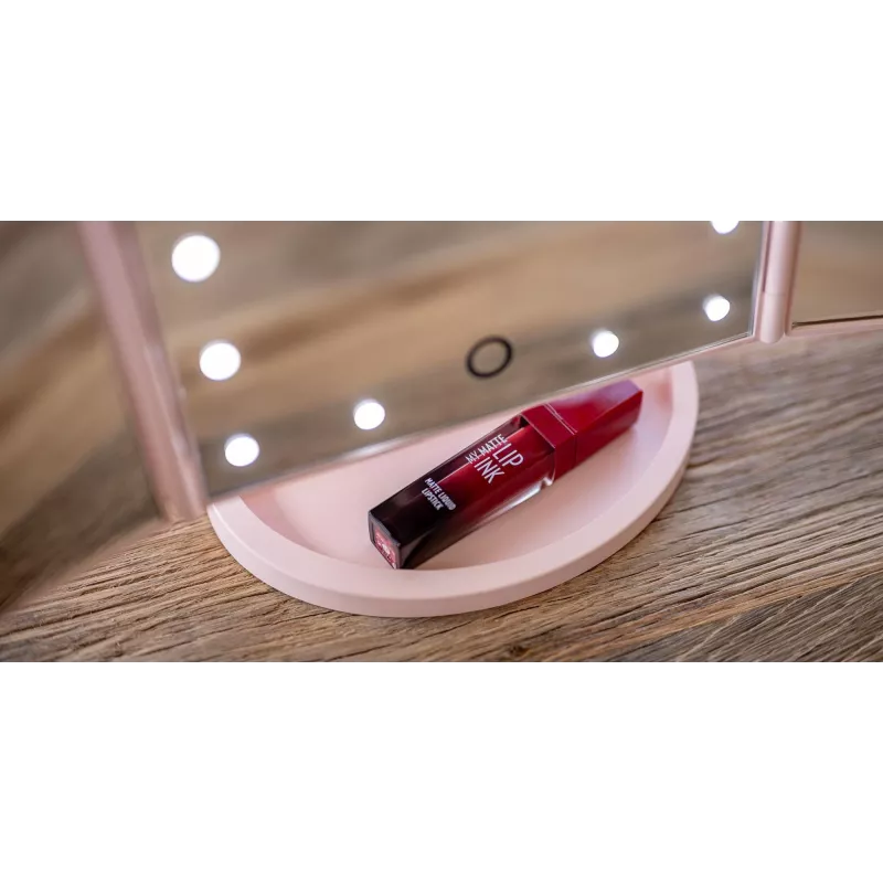 Humanas HS-ML04 LED Makeup Mirror with Illumination - Pink