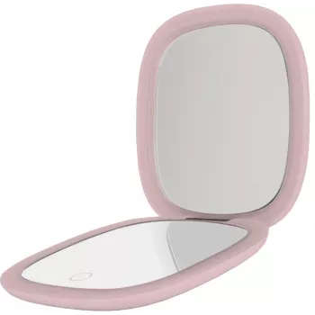 Humanas HS-PM01 Cosmetic Mirror with LED Illumination - Pink