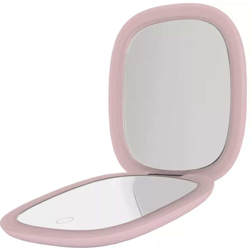 Humanas HS-PM01 Cosmetic Mirror with LED Illumination - Pink