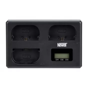 Newell TT-USB-C Triple Channel Charger for Canon LP-E6 Batteries