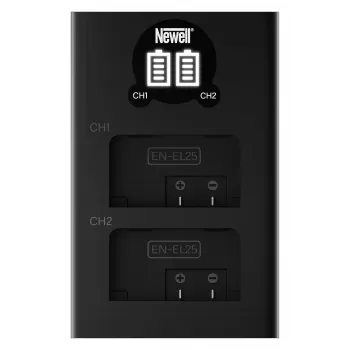 Newell DL-USB-C Dual-Channel Battery Charger for Nikon EN-EL25