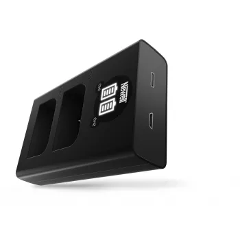 Newell DL-USB-C Dual Channel Charger for Olympus BLX-1 Batteries