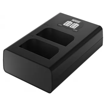 Newell DL-USB-C Dual Channel Charger for Olympus BLX-1 Batteries
