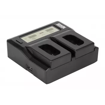 Newell DC-LCD Dual-Channel Charger for Panasonic DMW-BLK22 Batteries