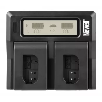 Newell DC-LCD Dual-Channel Charger for Panasonic DMW-BLK22 Batteries