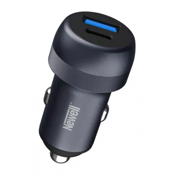 Newell CC-001 PD 89W Car Charger with USB-C PD 65W and USB-A QC 3.0, Black