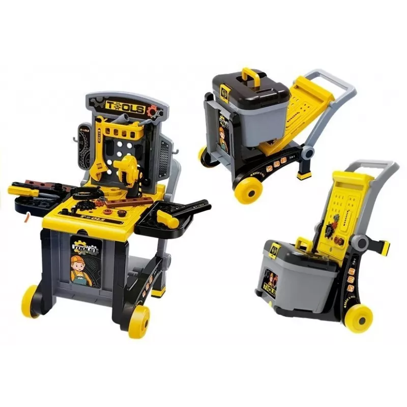 LEAN TOYS Portable Deluxe Tool Set Workshop in a Toolbox - 187 Pieces