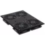 DELTA OPTICAL A19-4W 19 inch 1U Fan Panel for Rack Cabinet, 4x120mm, 230V AC, Black