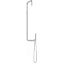DEANTE Rain Shower with Shower Faucet - Thermostatic Shower Column with 250mm Overhead Rain Shower and 3-Function Hand Shower, Chrome