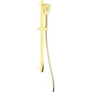 DEANTE Neo Fresh 3-Function Shower Set with Rail, Chrome, 100 mm Hand Shower, 600 mm Rail, 1500 mm Hose