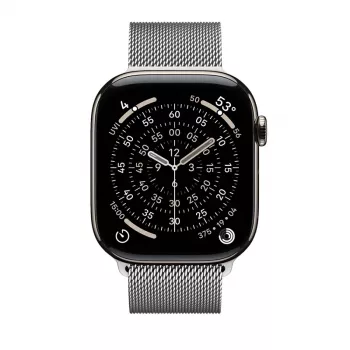 Crong Milano Steel Stainless Steel Band for Apple Watch 44/45/46/49 mm Silver