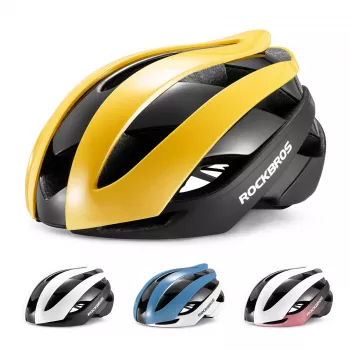ROCKBROS Cycling Helmet 10110004006 Size M - Yellow-Black