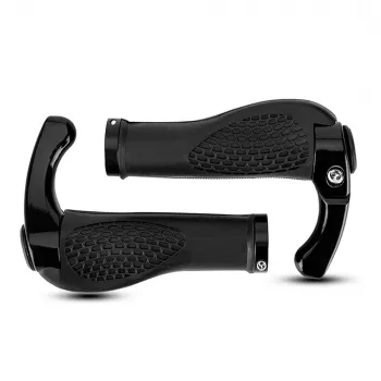 ROCKBROS Bicycle Grips with Bar Ends BT1007B - Black