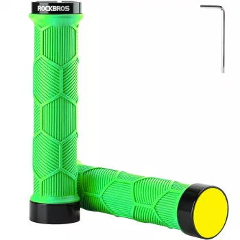 ROCKBROS Bicycle Grips 40720007005 with Reflective Elements - Green