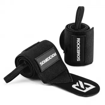 ROCKBROS Sports Wristband 0431001 Black (2-Pack)
