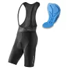 ROCKBROS RK2002M Men's Cycling Bib Shorts with Pad, Size M, Black