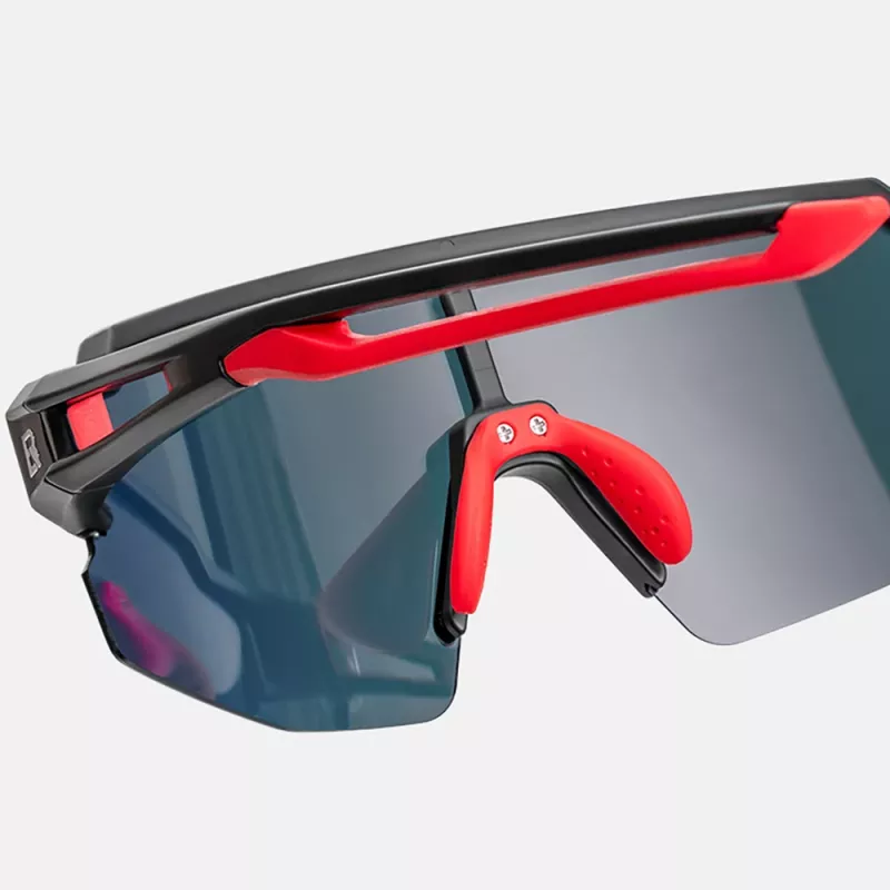 ROCKBROS Kids Cycling Glasses, Polarized, UV400 Protection, Black Frame, Grey Lens