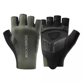 ROCKBROS Cycling Gloves Spring/Summer/Autumn Short Finger XXL Green