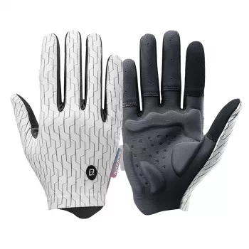 ROCKBROS Full Finger Cycling Gloves Spring Summer Size S White Black
