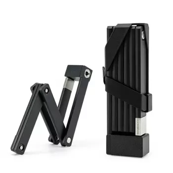 ROCKBROS Folding Bicycle Lock 32140003001 Key Lock with Holder Foldable 88cm Black