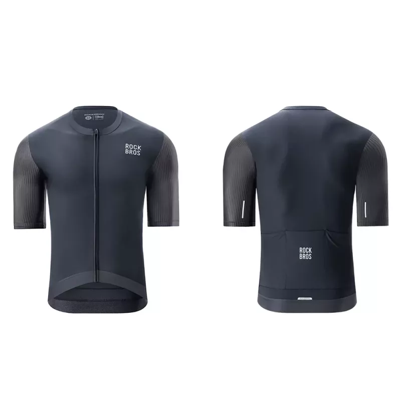 ROCKBROS Cycling Jersey 15200025 Short Sleeve Size S - Black