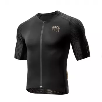 ROCKBROS YDDX011 Diamond Short Sleeve Cycling Jersey XS Black