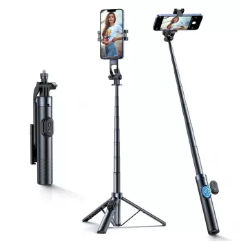 Wozinsky Selfie Stick WC1Y30S Telescopic Tripod 1.3m with Phone Holder - Black