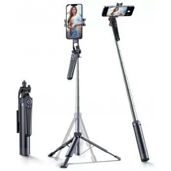 Selfie Stick Wozinsky WC1Y70S Telescopic Tripod 1.7m with Phone Holder - Black