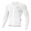 ROCKBROS YDCX008 Diamond Long Sleeve Cycling Jersey XL White