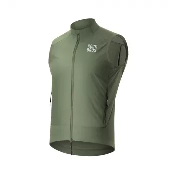 ROCKBROS Windproof Cycling Vest YDMJ003 Spring/Autumn XXL Green