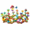 LEAN TOYS Set of Construction Blocks Creative Garden Flowers Plants 3D 272 pcs.