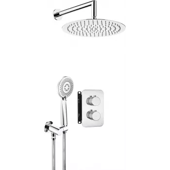 DEANTE Concealed Thermostatic Shower Set with Box - Matte Black