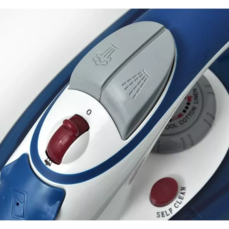 Eldom DA36 Press Steam Iron - Blue, 2200W, Ceramic Soleplate