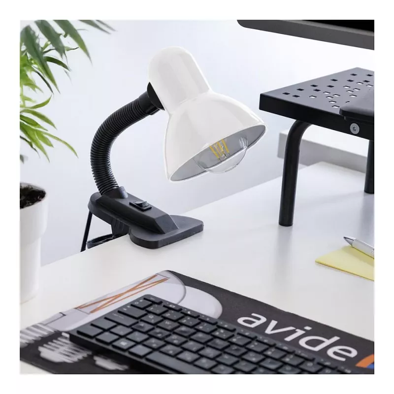 Avide Basic Clipbar Max 60W Clip-on Table Lamp Black
