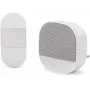 ENTAC EDB-AC-44-L-K Wireless Doorbell Set with Night Light, Kinetic Switch, White, 150m Range, 38 Melodies, IP44