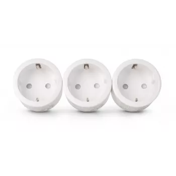 ENTAC Remote Controlled Power Socket Set 3-Pack White