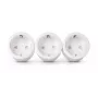 ENTAC Remote Controlled Power Socket Set 3-Pack White