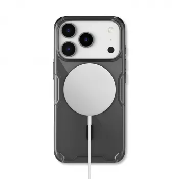 Nillkin Nature TPU Pro Magnetic Case for iPhone 17 Pro - Semi-Transparent Black