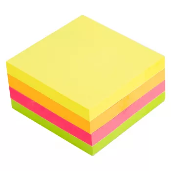 Deli Stick Up Sticky Notes EA03003 400 Sheets Assorted Colors 76x76 mm