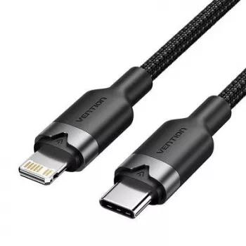 VENTION LALBH USB-C to Lightning Cable 2m Black MFi Certified Fast Charging