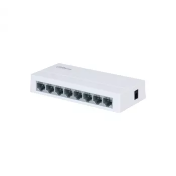DAHUA PFS3008-8ET-L-V2 Unmanaged PoE+ Switch, 8x RJ45 10/100Mbps, 96W