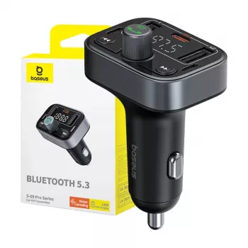 Baseus S-09 Pro Bluetooth FM Transmitter (Black)
