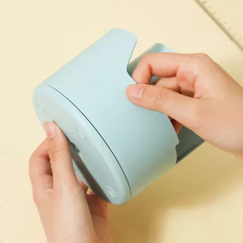 Deli LonGreen Pen Holder 12x12x11 cm Light Blue