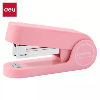 Deli LonGreen Desktop Stapler Rose Gold - 20 Sheet Capacity