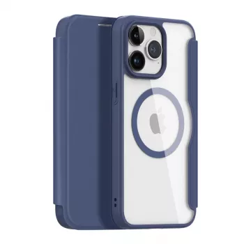 Dux Ducis Skin X Pro Folio Case with MagSafe for Apple iPhone 15 Pro Max, Black