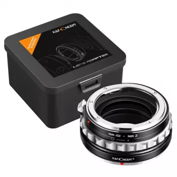 K&F Concept Nikon F (G/AF-S) to Nikon Z Mount Lens Adapter, Black, Model KF06.369