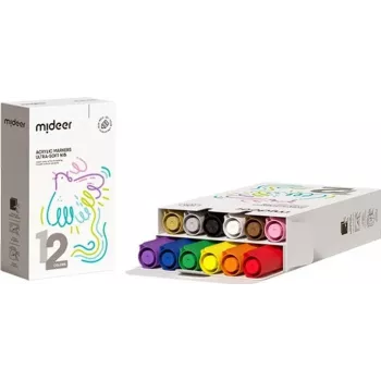Mideer Acrylic Markers 12-Piece Set MD1259