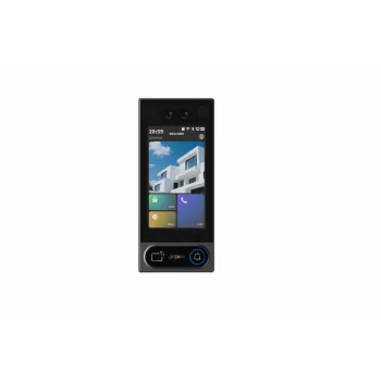 DAHUA VTO6631QB-WP Video Door Phone with 2MP Camera, 4.3 inch Touch Screen, Face/Fingerprint/Card/Password/Remote Unlock, IP65, IK08, Flush Mount, Black