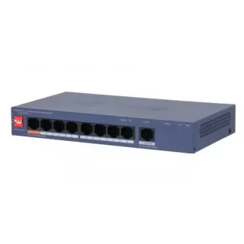DAHUA CS4009-8ET1GT-60 Managed L2 Switch with 8 PoE Ports and 1 Gigabit Uplink, 60W PoE Budget